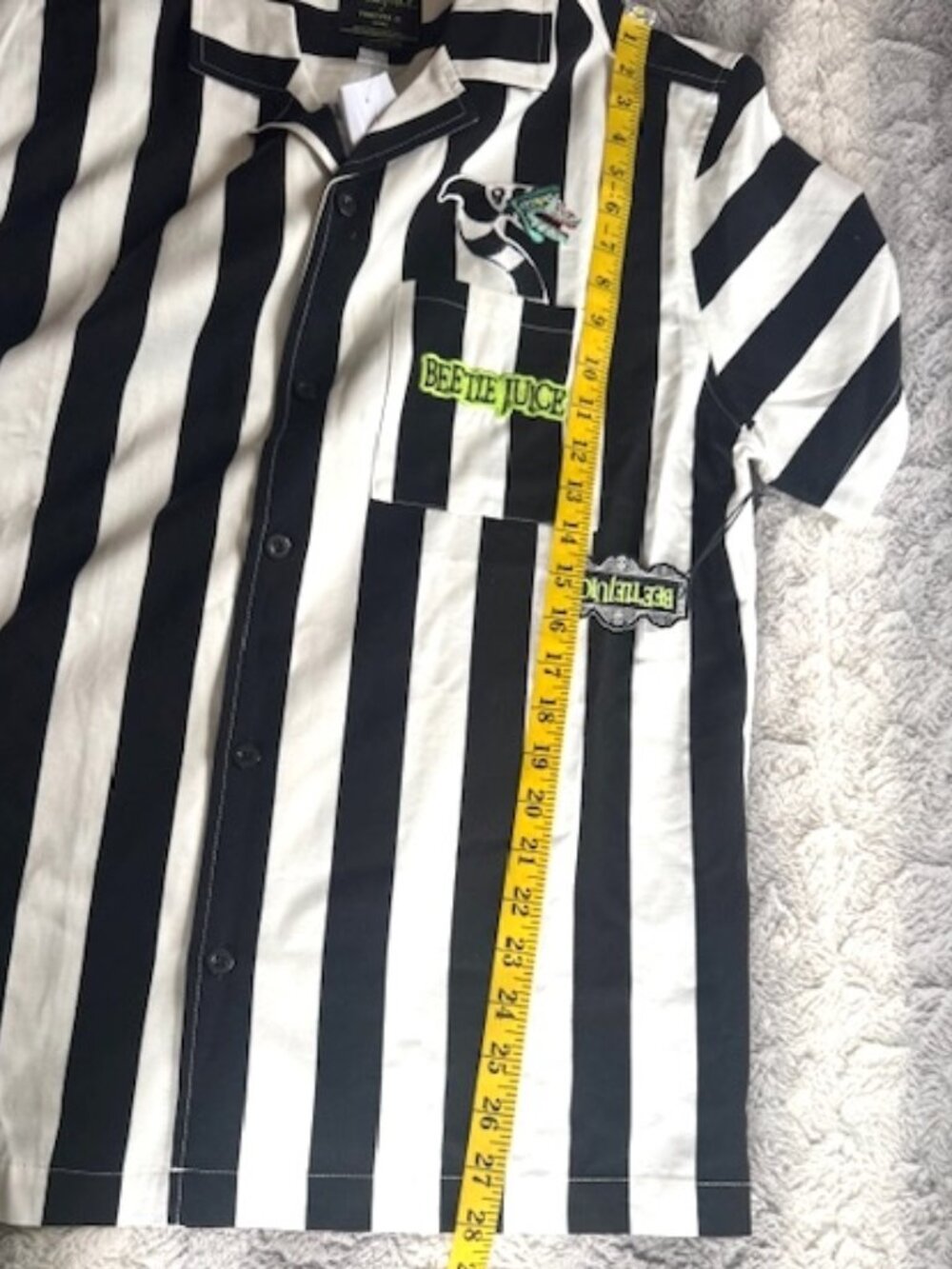 Beetlejuice x Forever21 Men Stripe Shirt - Picture 8 of 12